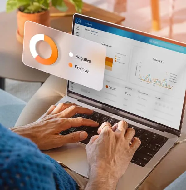 RingCentral's dashboard for customer sentiment tracking
