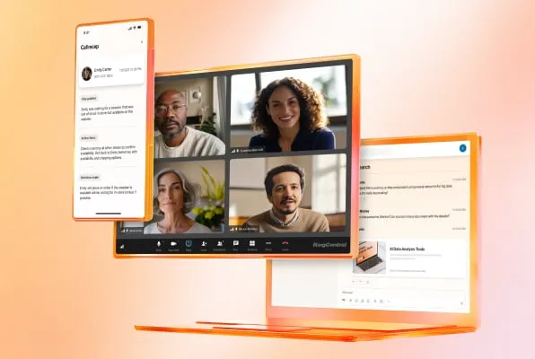RingCentral's calling feature on mobile app