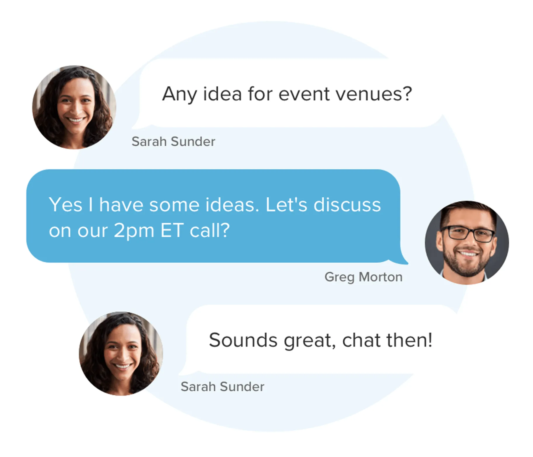 Using the RingCentral Unified Platform, a team exchanges ideas from anywhere