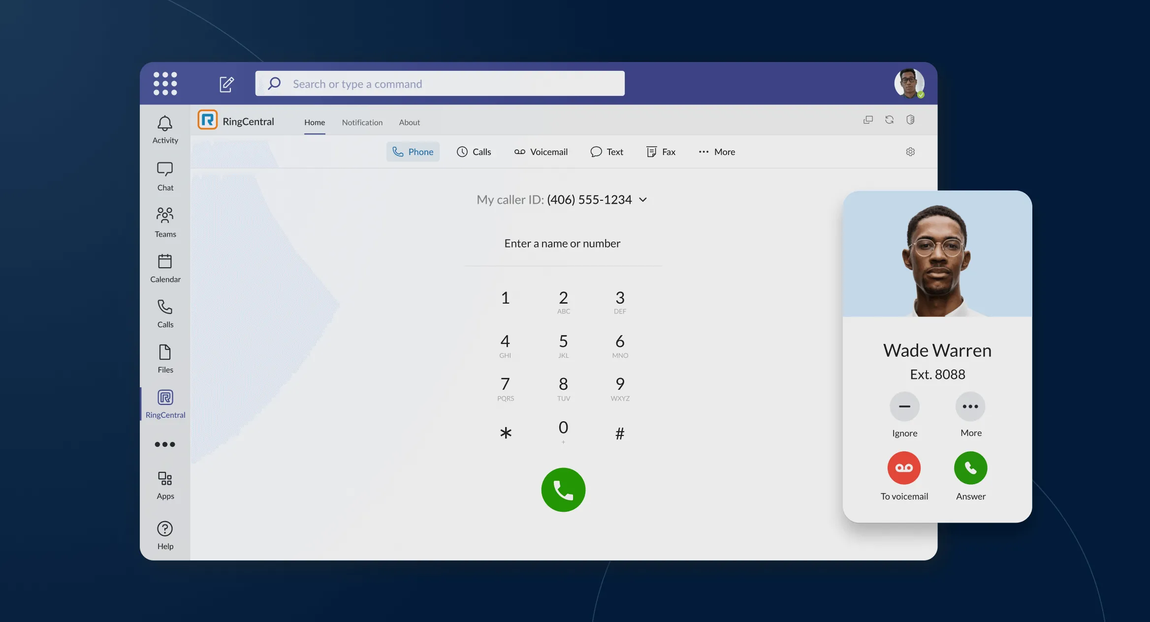 Play Video: The RingCentral App Integration in Microsoft Teams