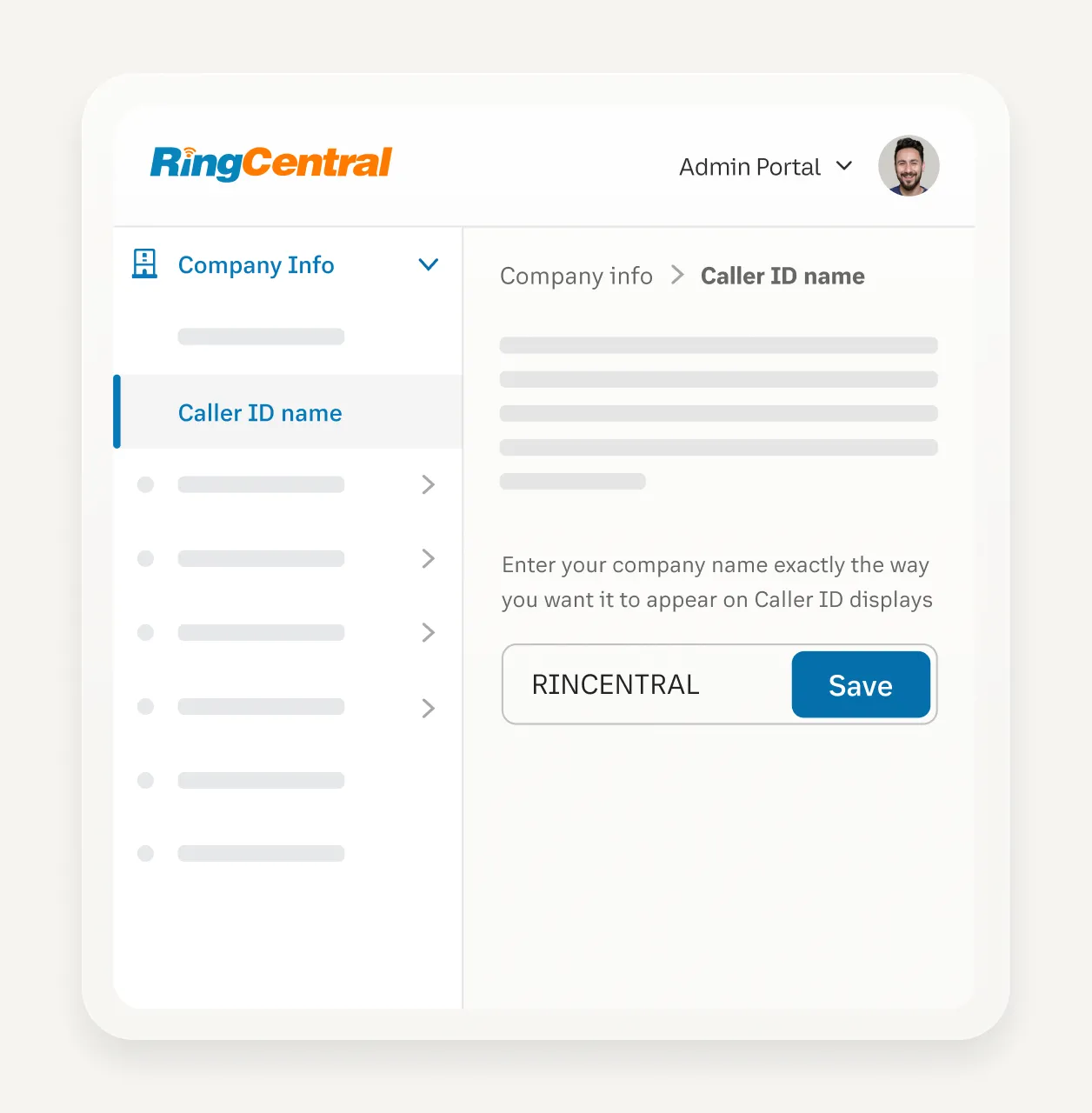 Changing the Caller ID name of a phone number using the RingCentral admin portal