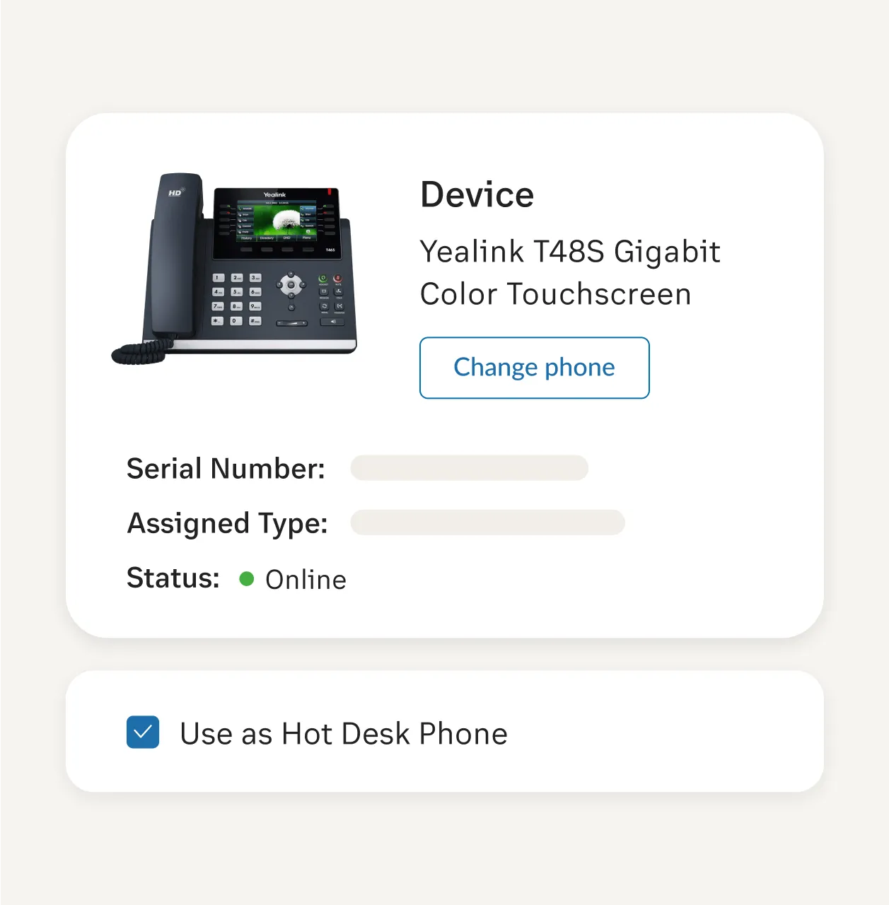 Yealink T48S Gigabit Color Touchscreen handset