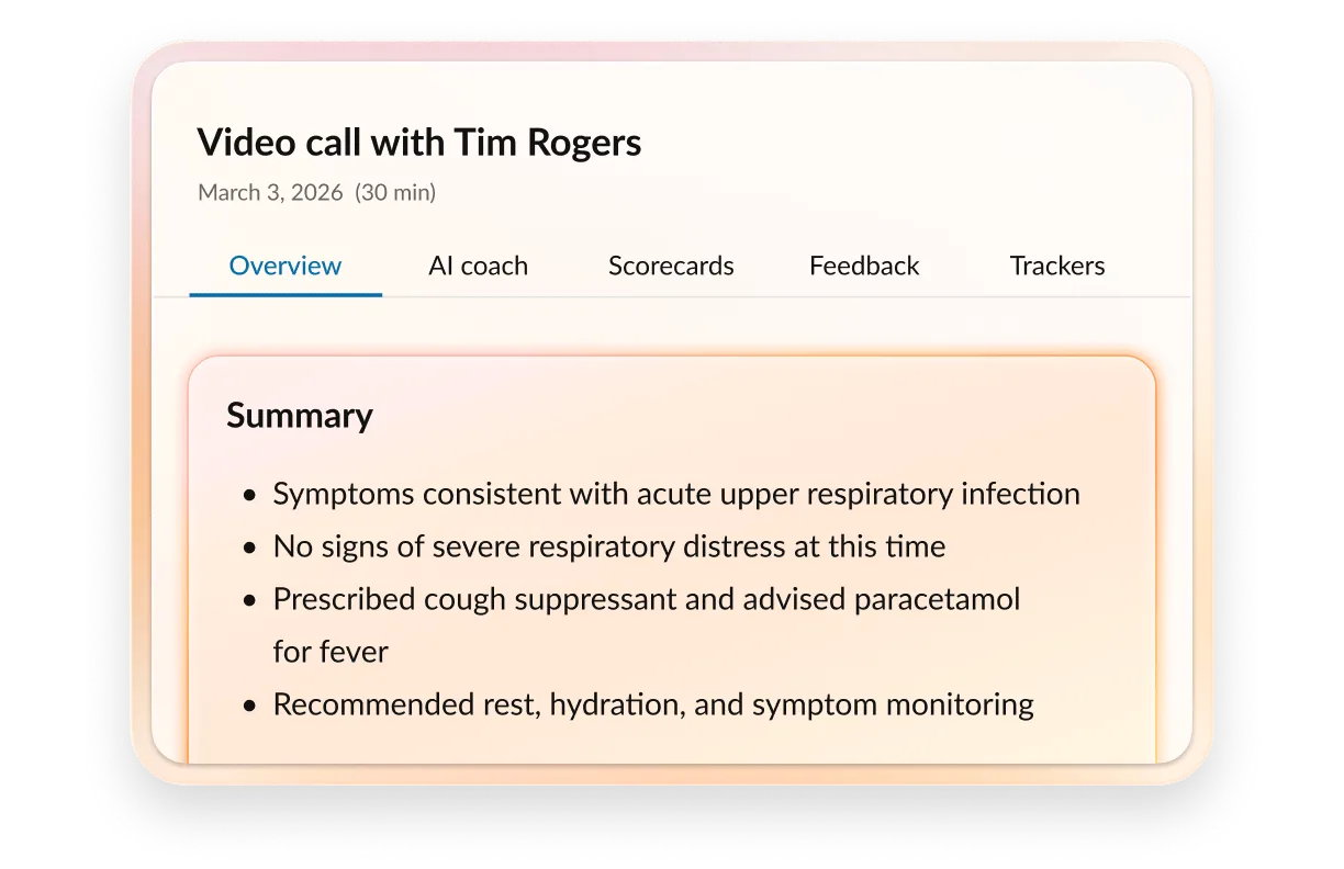 AI notes for a doctor's call about surgery approval