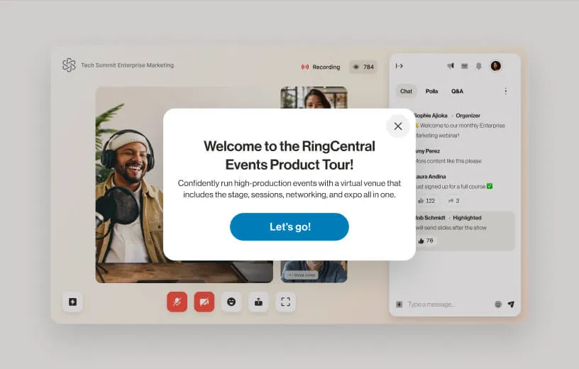 Avantages de RingCentral Events