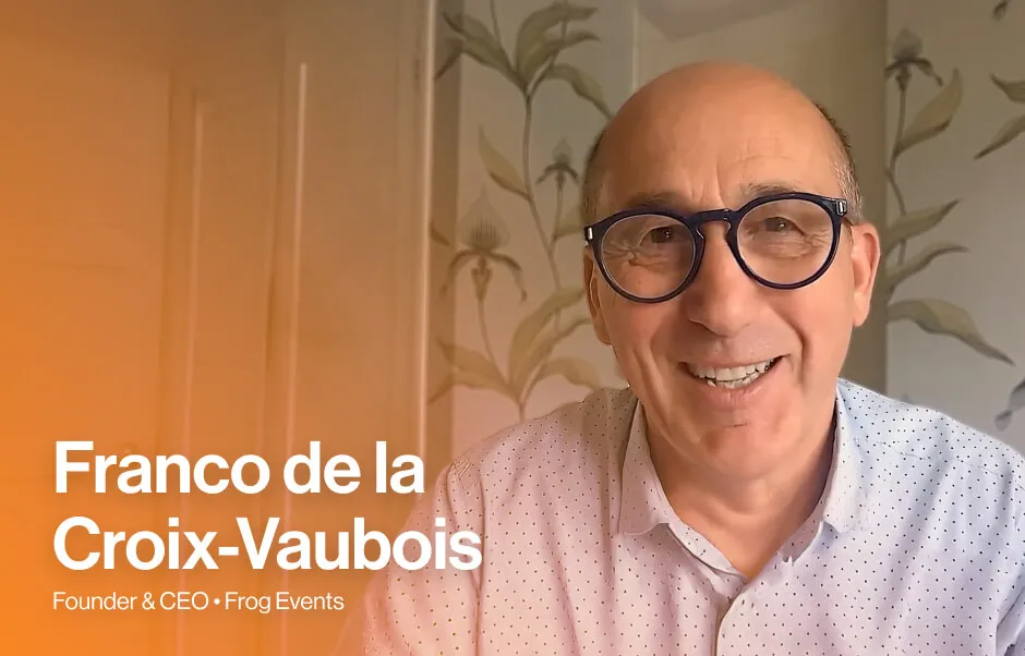 Miniature vidéo d’un collaborateur de Frog partageant un témoignage de son expérience sur RingCentral Events