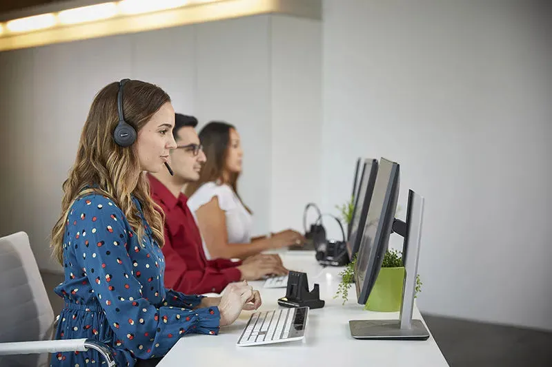 Agents handling call transfers with RingCentral.