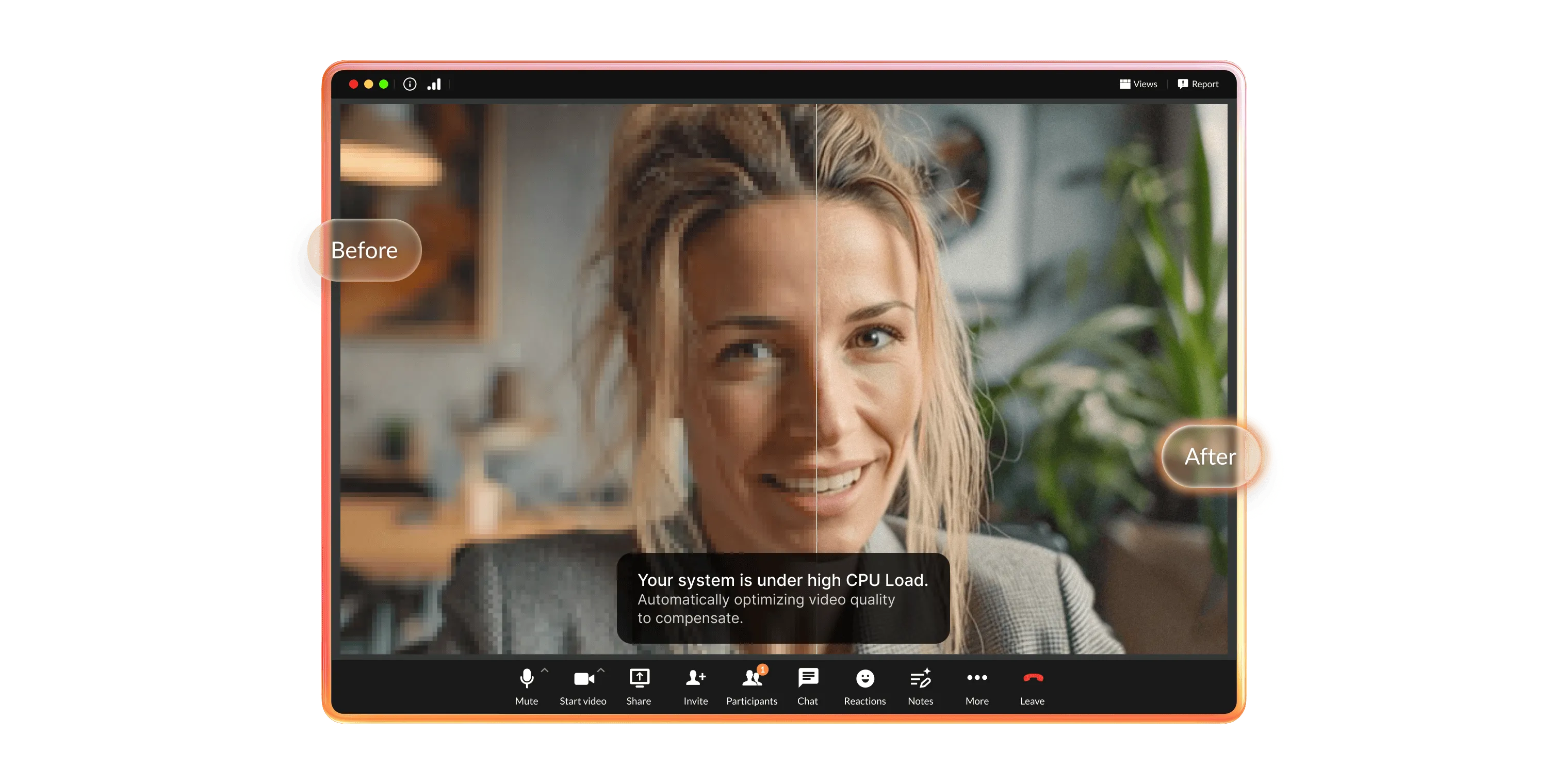 The RingCentral desktop interface displaying AI-powered notes