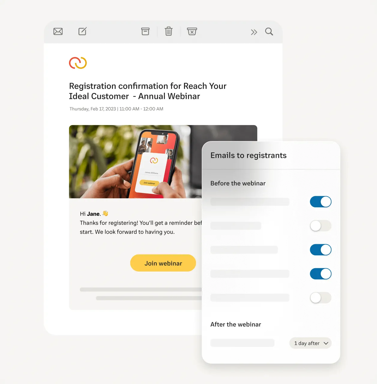 Fonctionnalité d’e-mail automatique sur la plateforme RingCentral